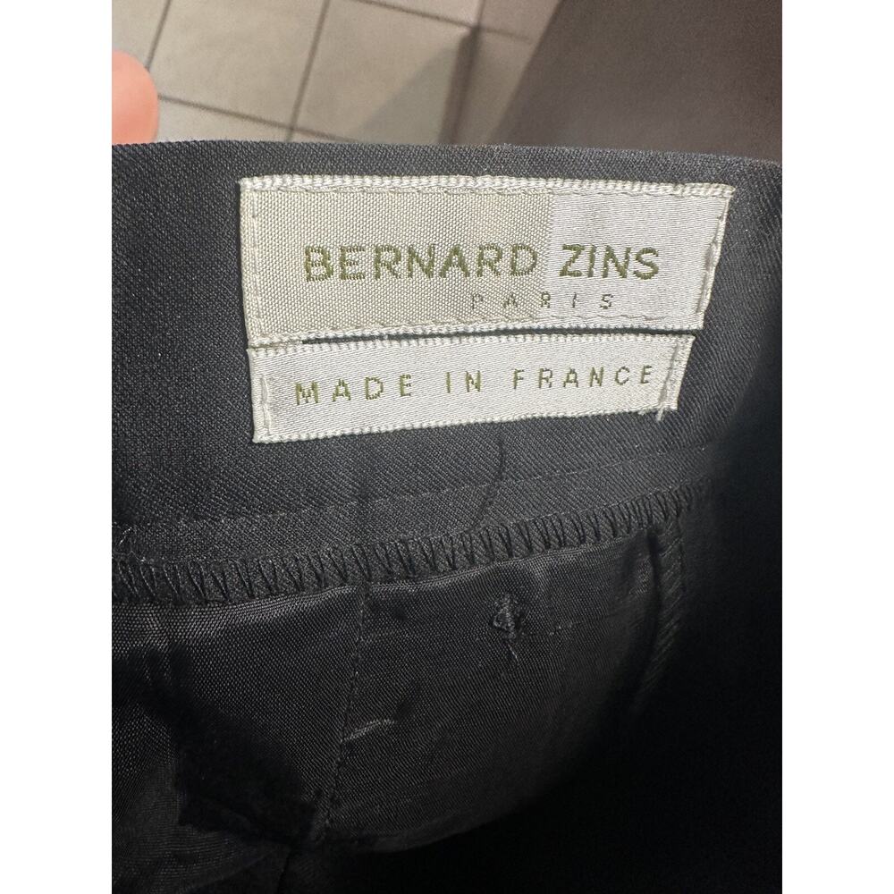 2 Pair Bernard Zins Pants Wool 4 Small France Black 26x26 VNT 90s Cerruti 1881 - Picture 6 of 14